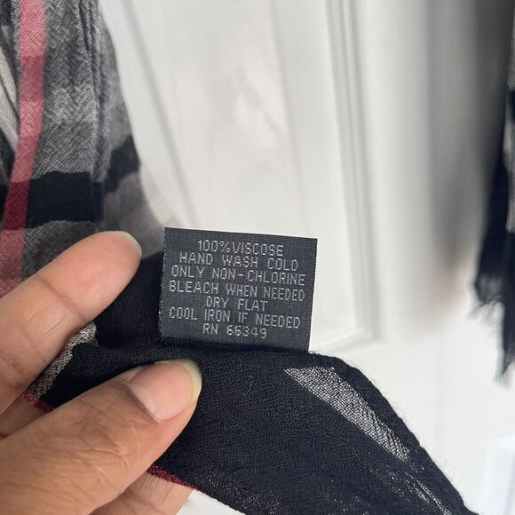 Women Scarf Shawl Rayon Plaid Multicolor 78 x 30 - Picture 10 of 11